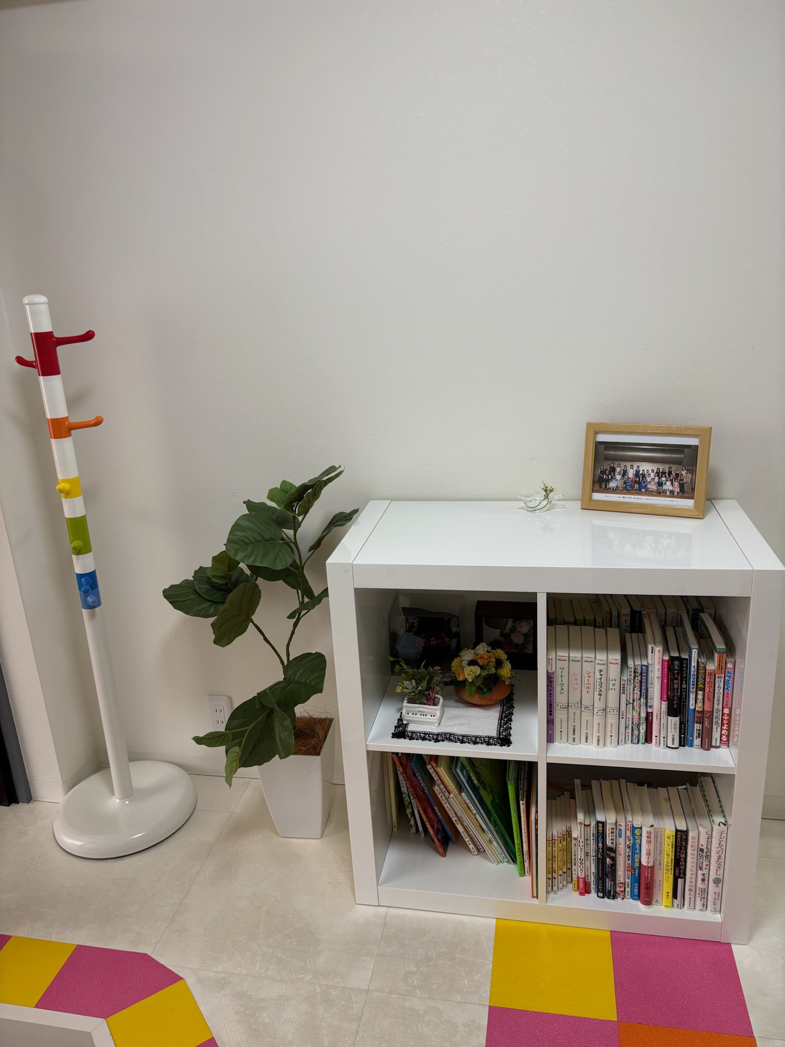 本棚と観葉植物